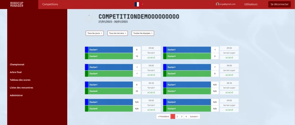 Robocup Manager